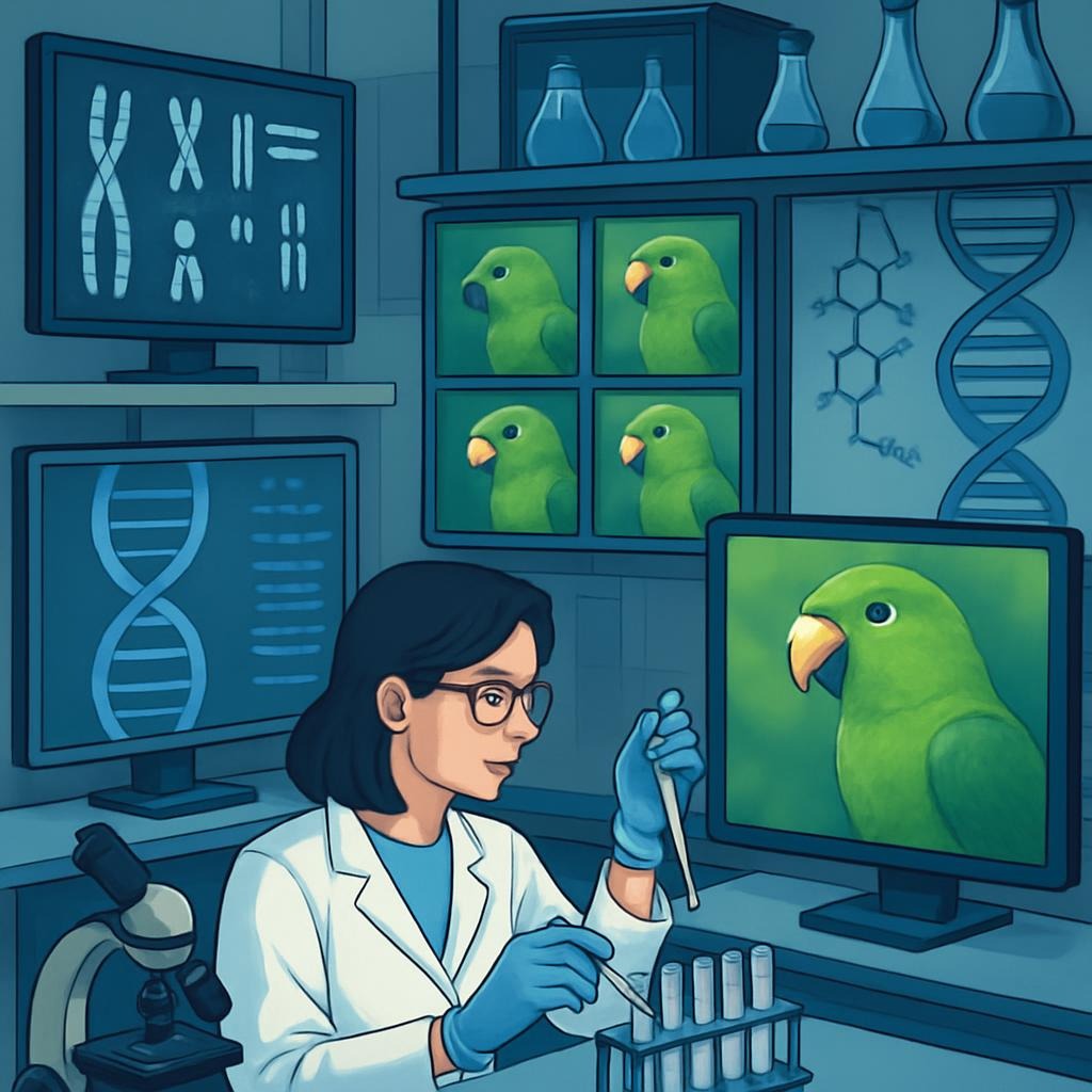 mutações em psitacídeos