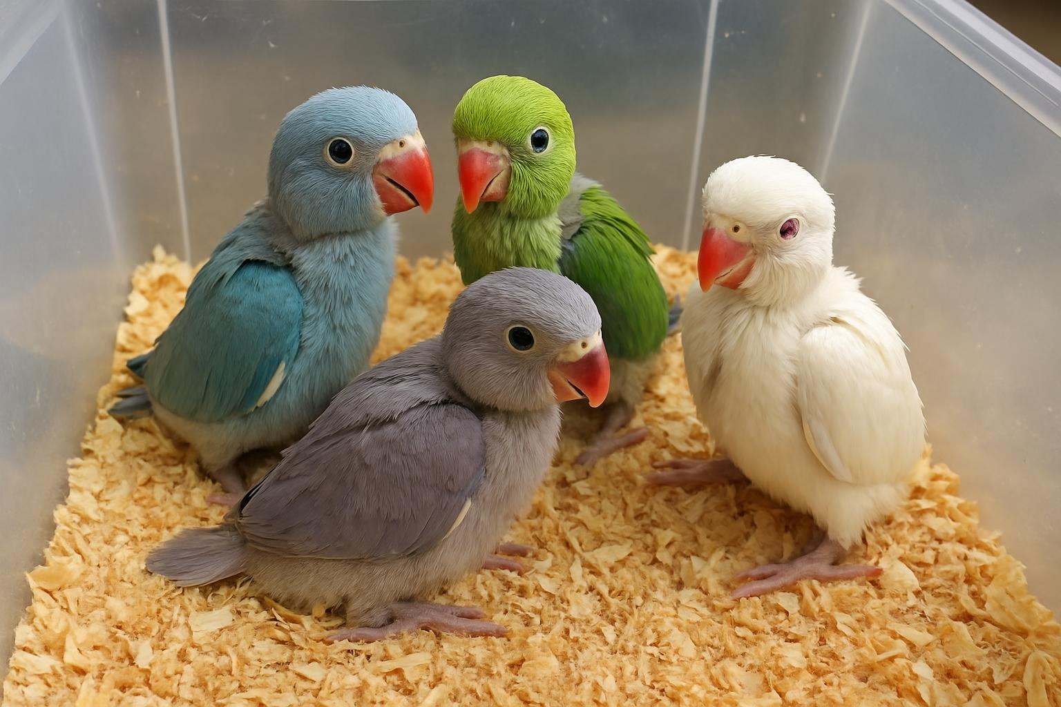 filhotes de ring neck